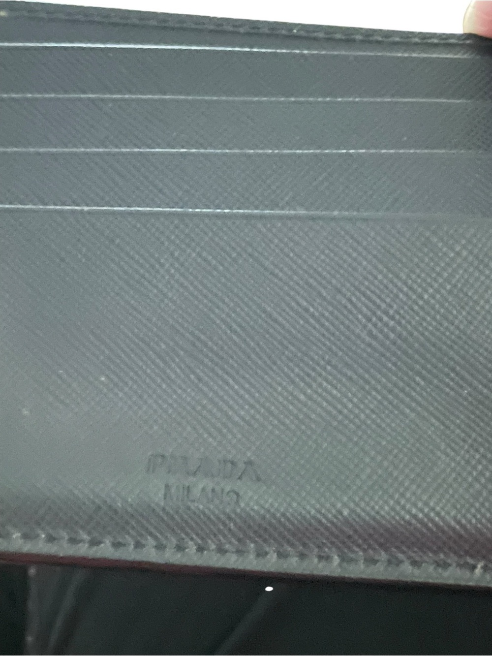 Authentic PRADA Saffiano Corner Bifold Wallet with Coin Pocket in Baltico Navy⁠ - Picture 7 of 15